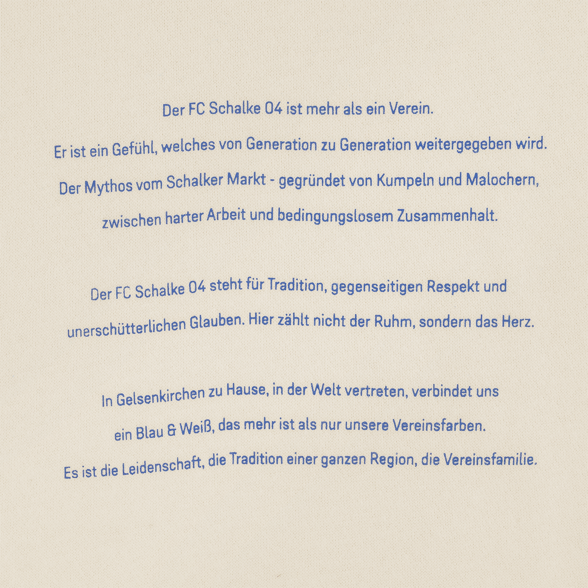 Rückenprint Schalke DNA