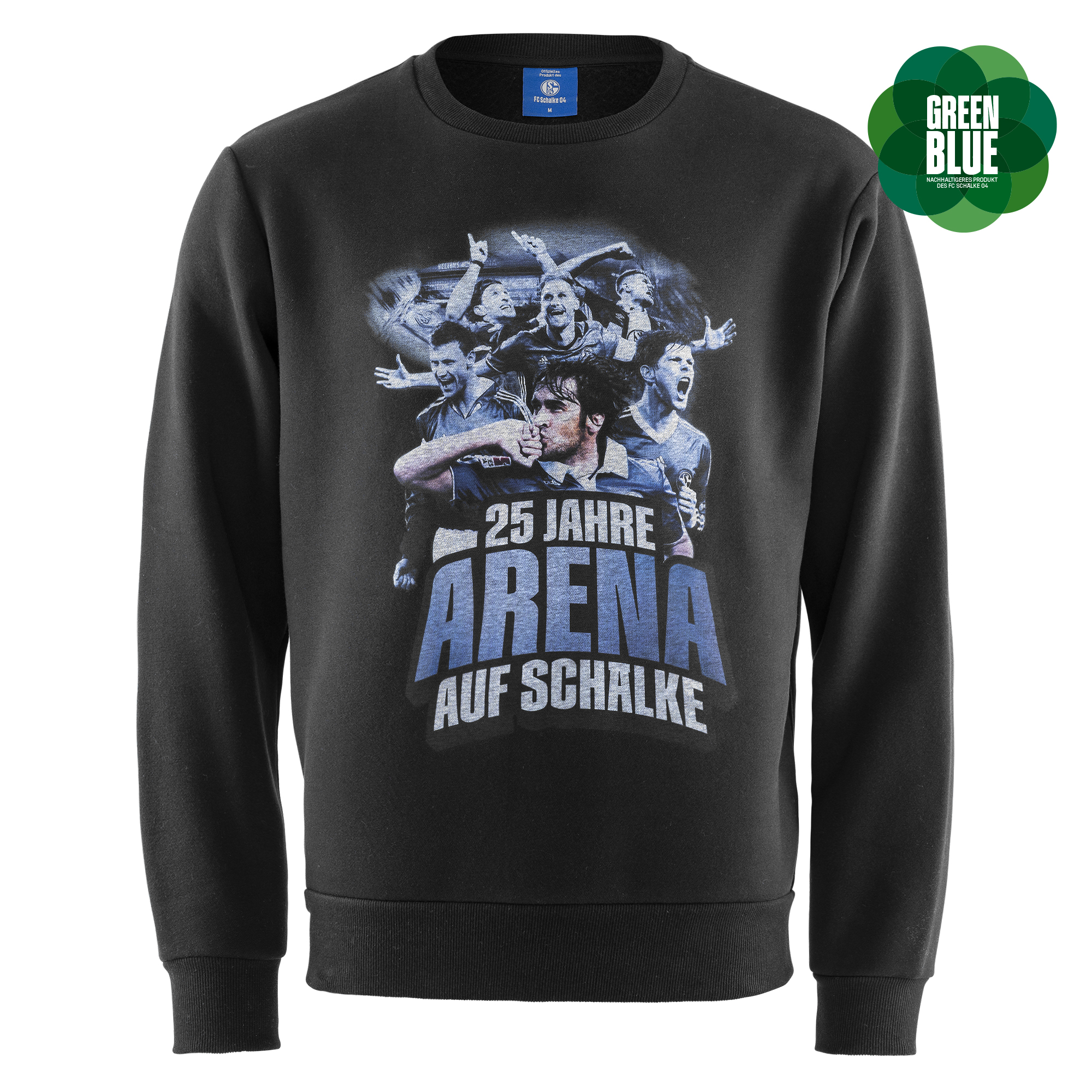 Details für Sweatshirt Arena washed schwarz