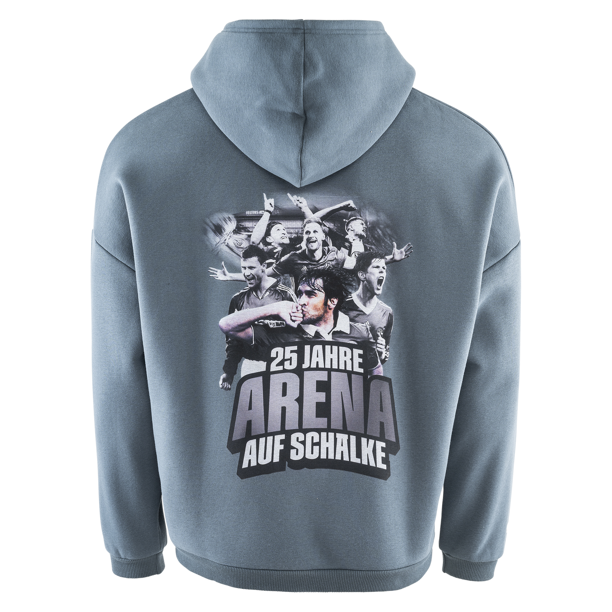 Hoodiejacke Arena washed grau