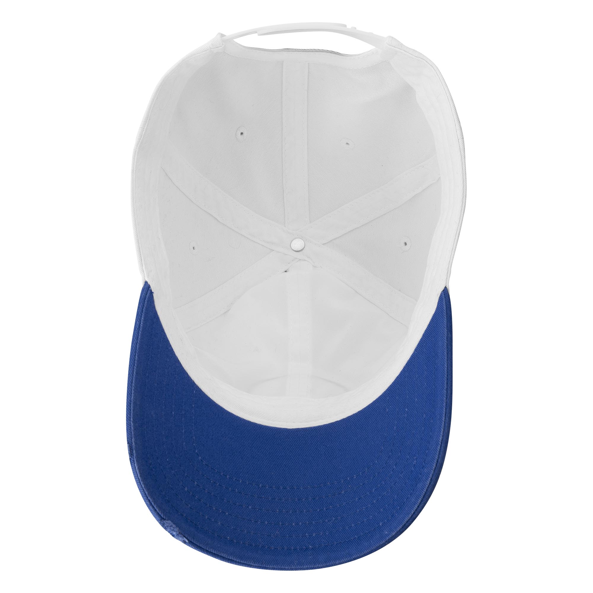 Basecap Retro blau weiß Innen