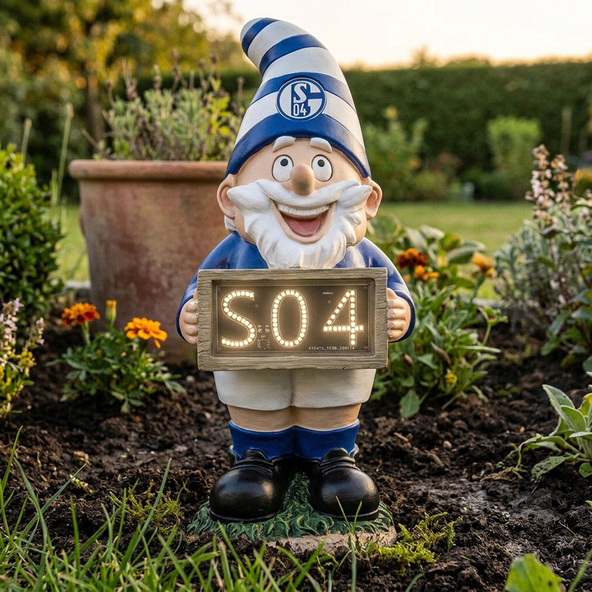 Solar Gartenzwerg mit LED