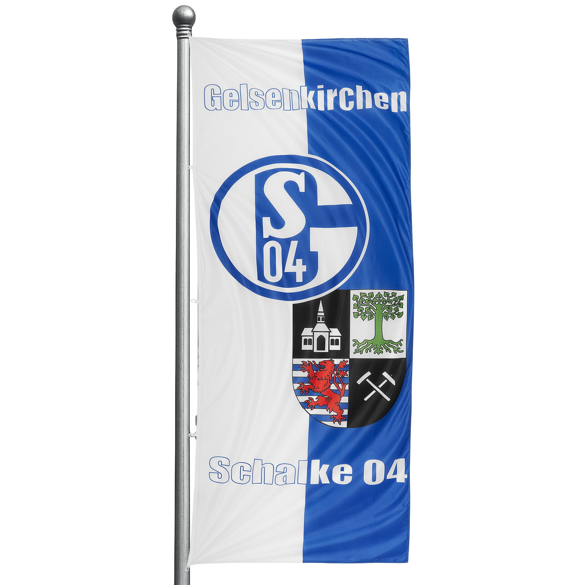 GE-Schalke Hissfahne recycelt 