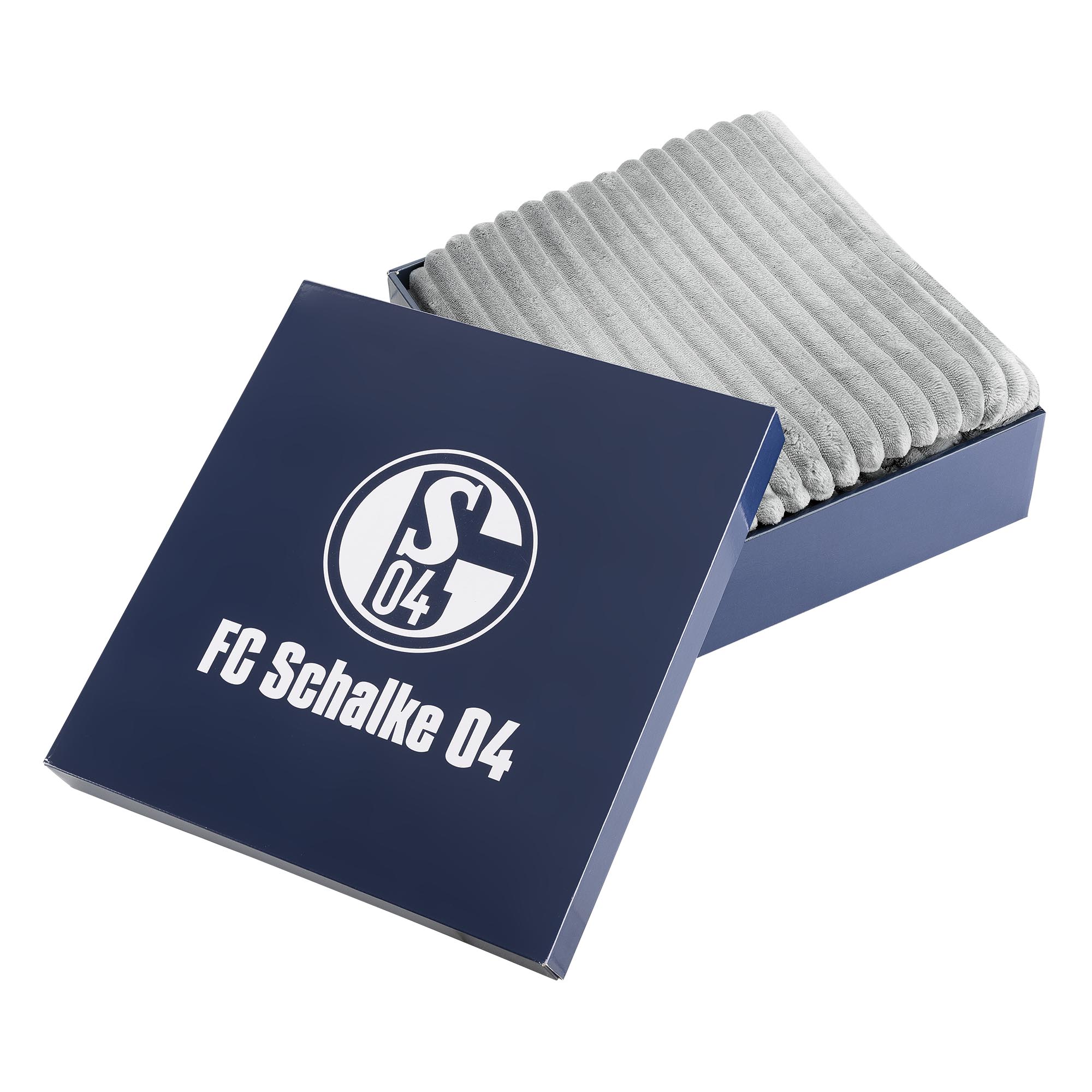 Details für Decke Kord grau/anthrazit in Geschenkbox