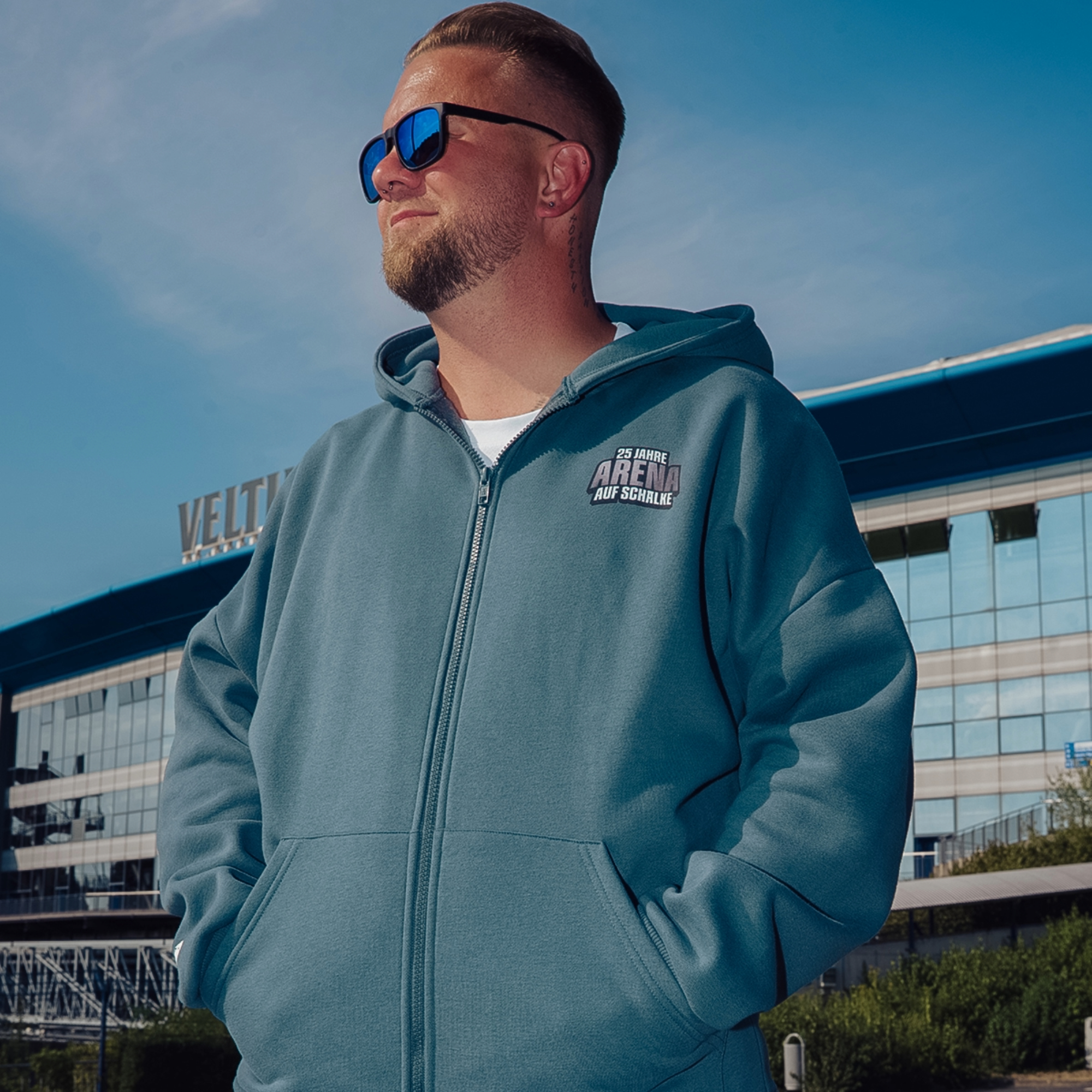 Arena Kapuzen-Jacke washed