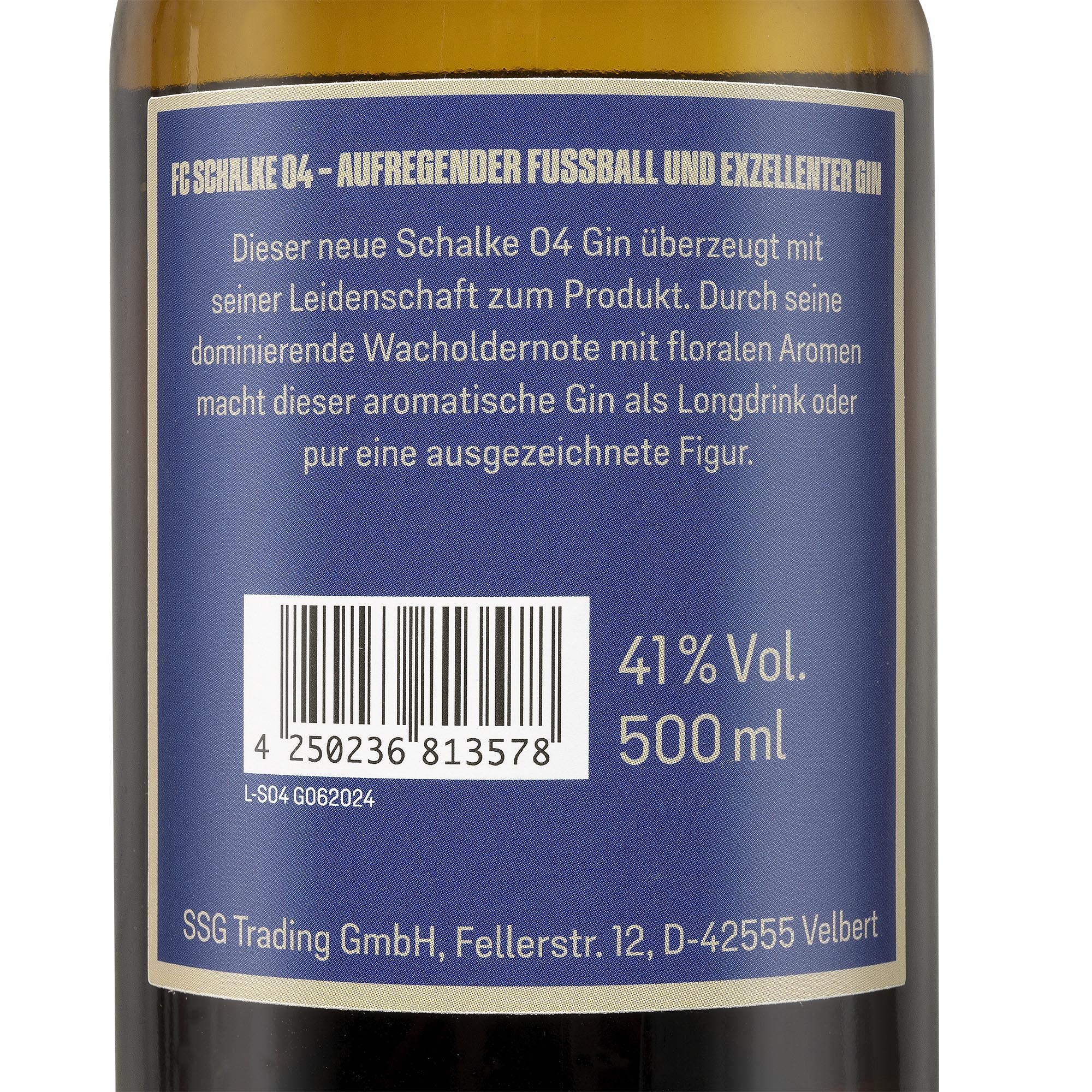 FC Schalke 04 Gin Etikett