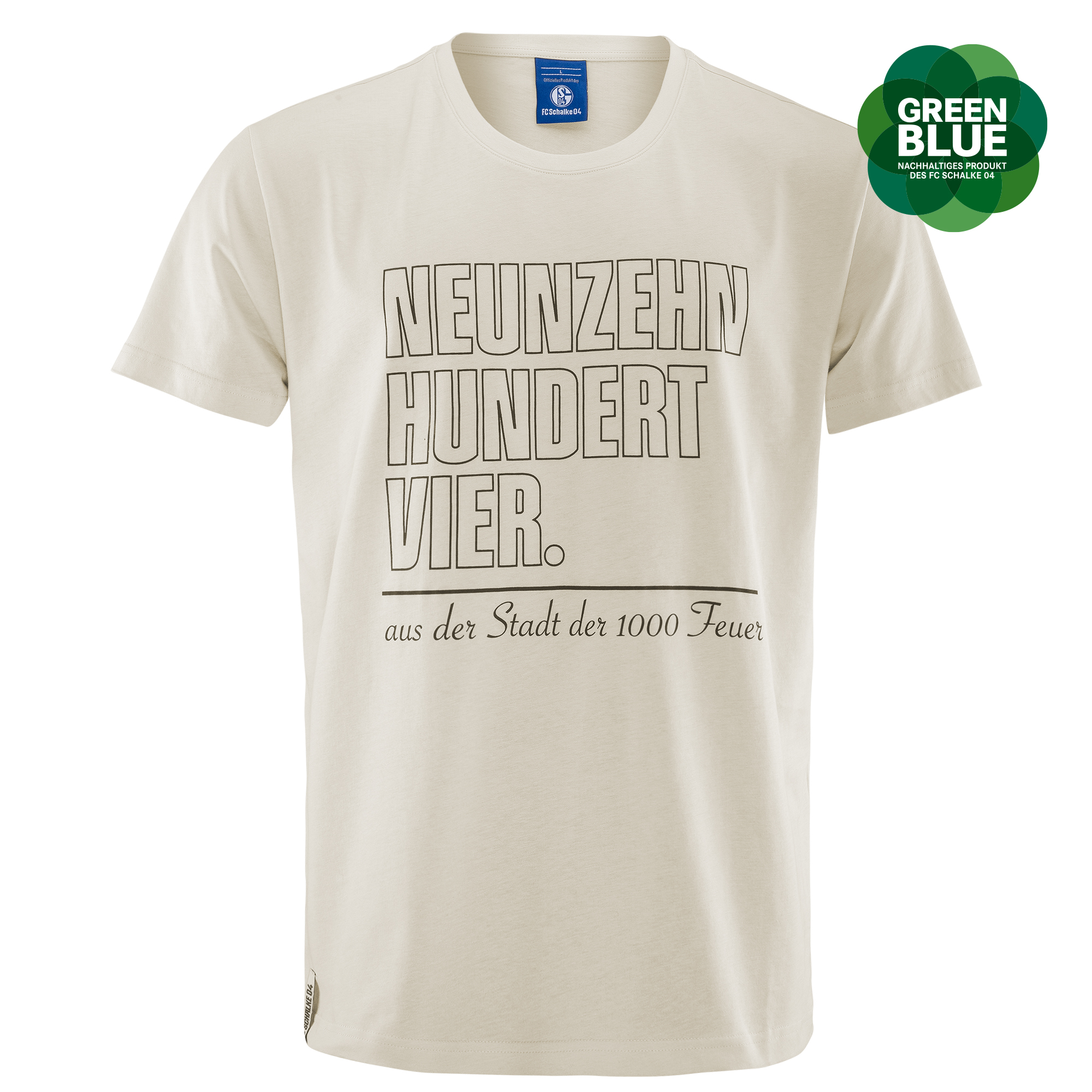 Details für T-Shirt neunzehnhundertvier creme