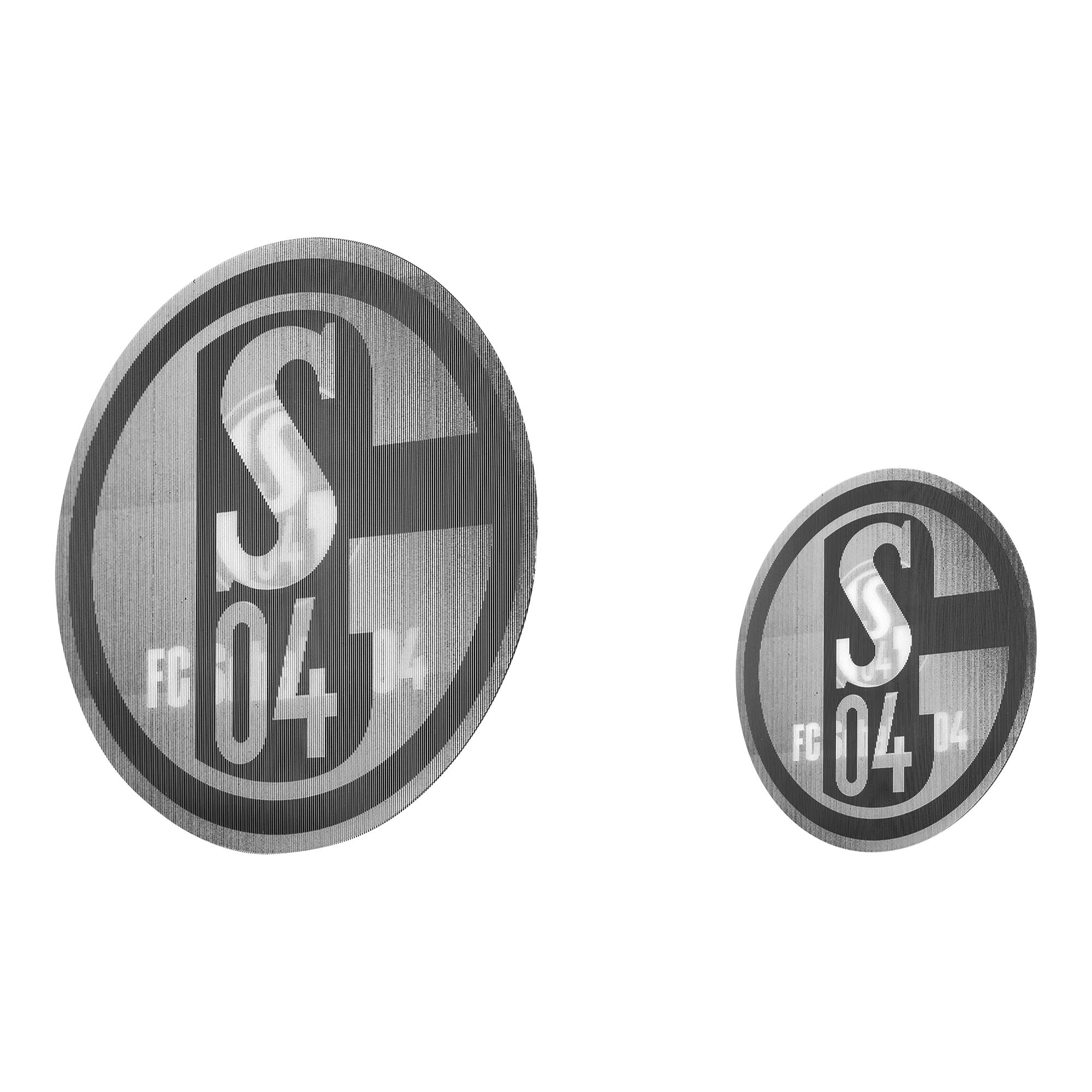 S04 Logo Aufkleber-Set schwarz