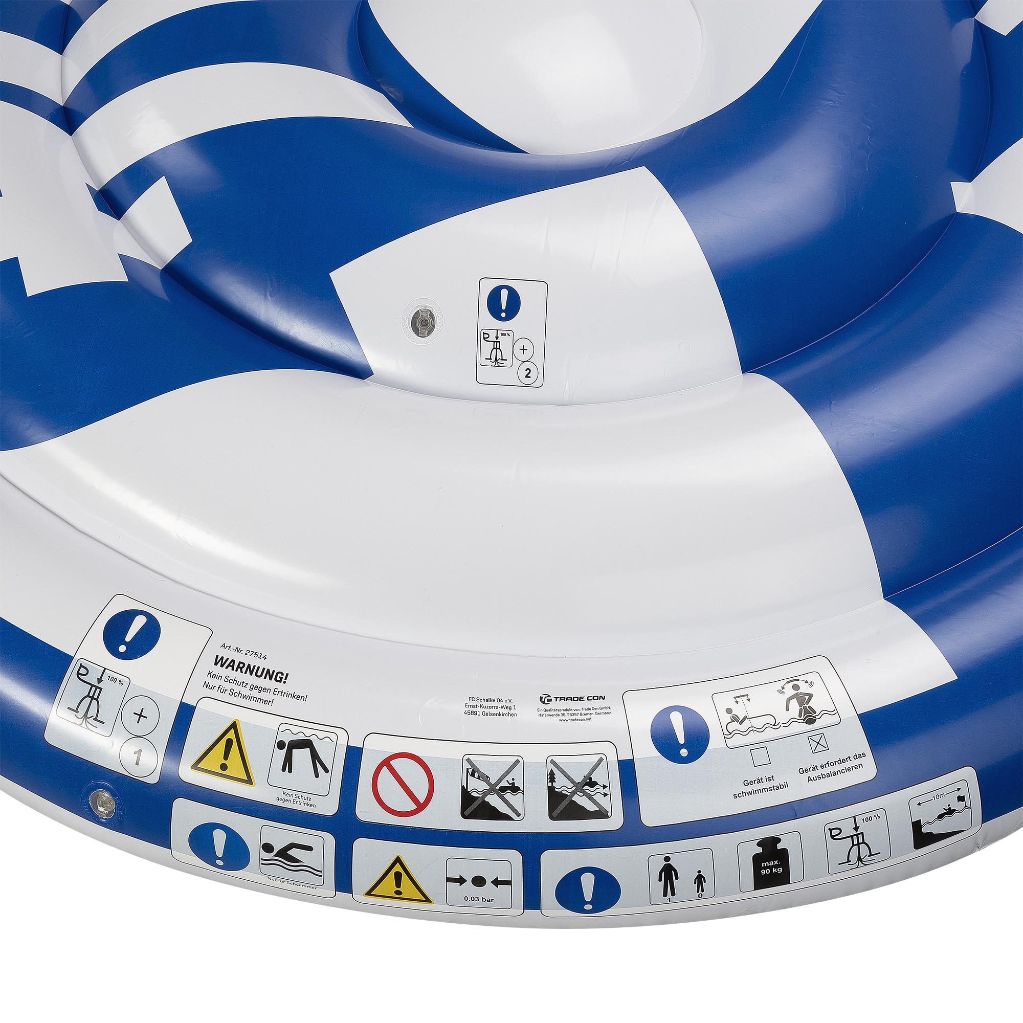 Badeinsel Warnhinweise