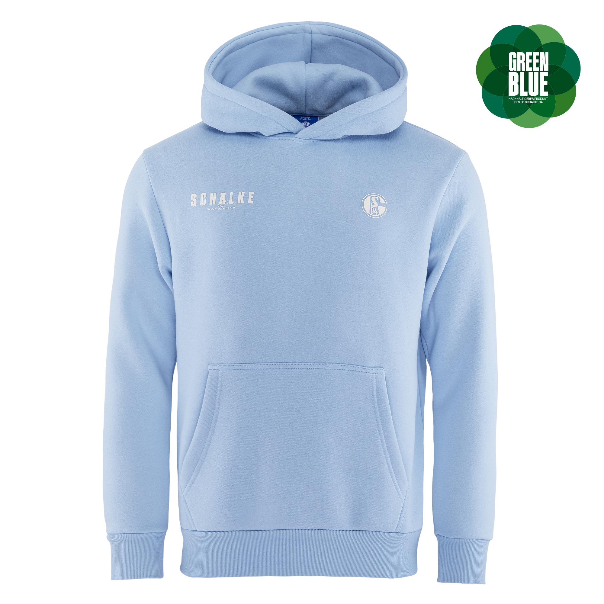 Details für Kapuzen-Sweat Schalke DNA hellblau