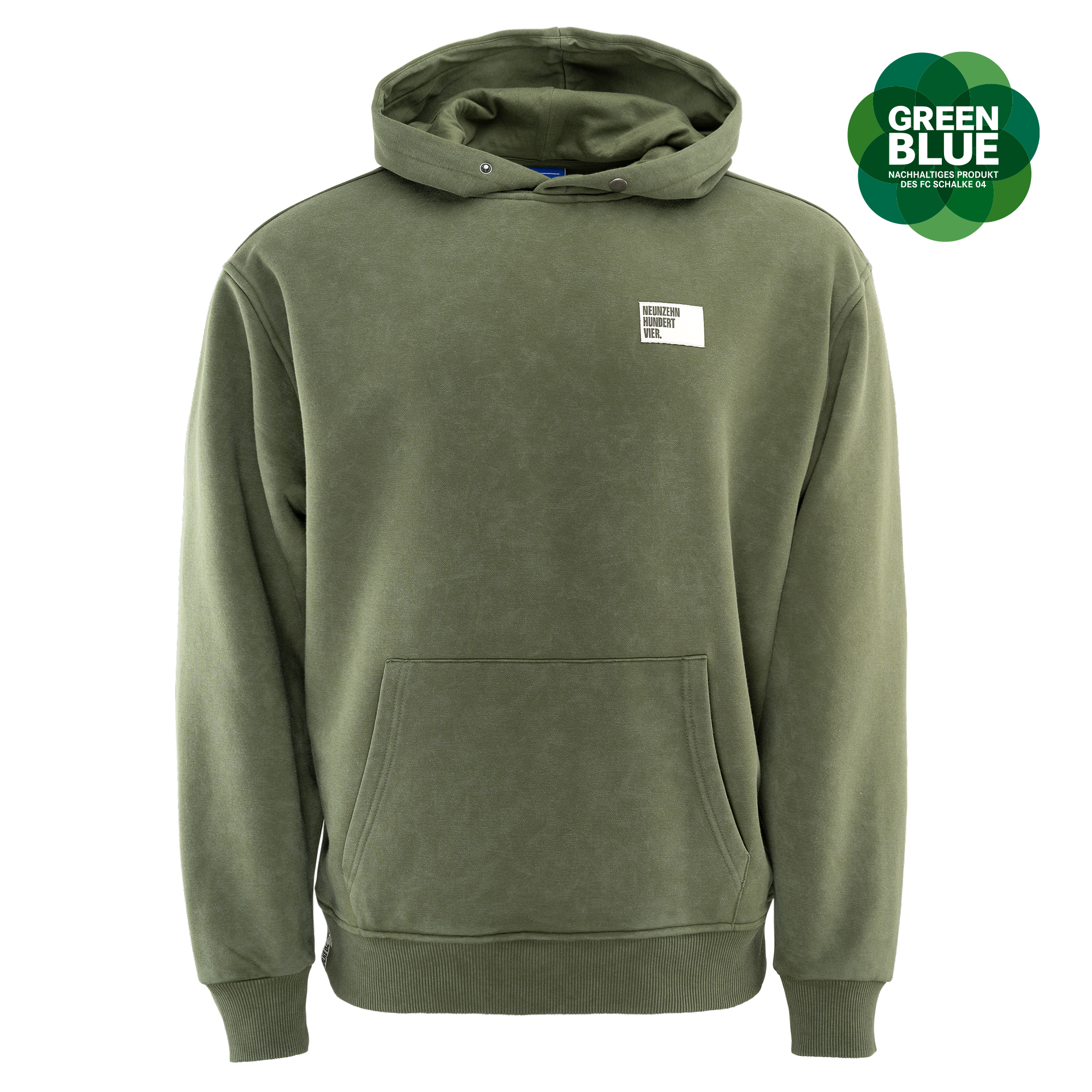 Details für Kapuzen-Sweat neunzehnhundertvier khaki