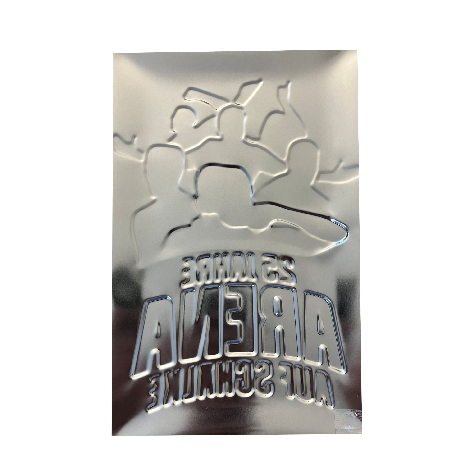 Blechschild 25 Jahre Arena