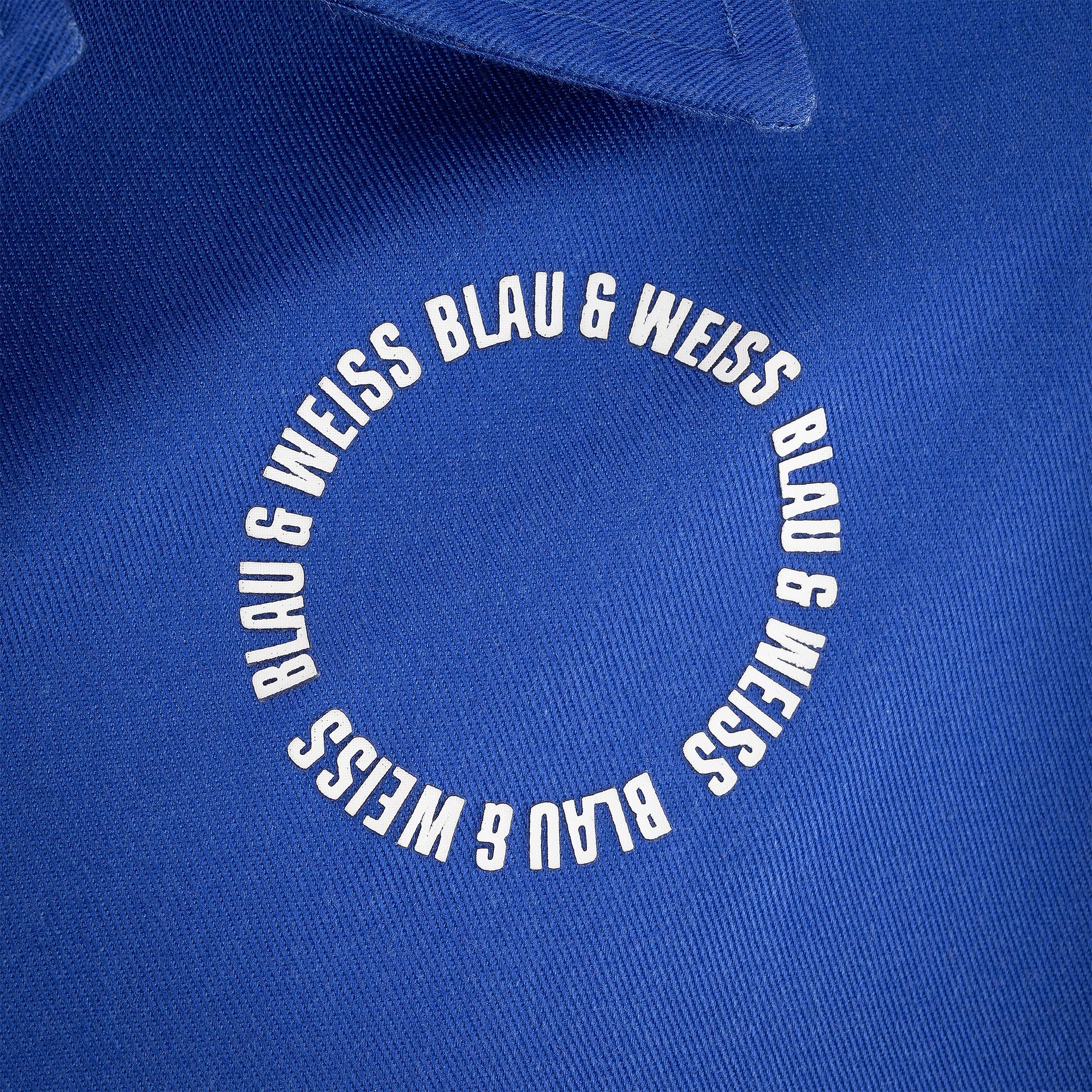 Jacke blau & weiss Print