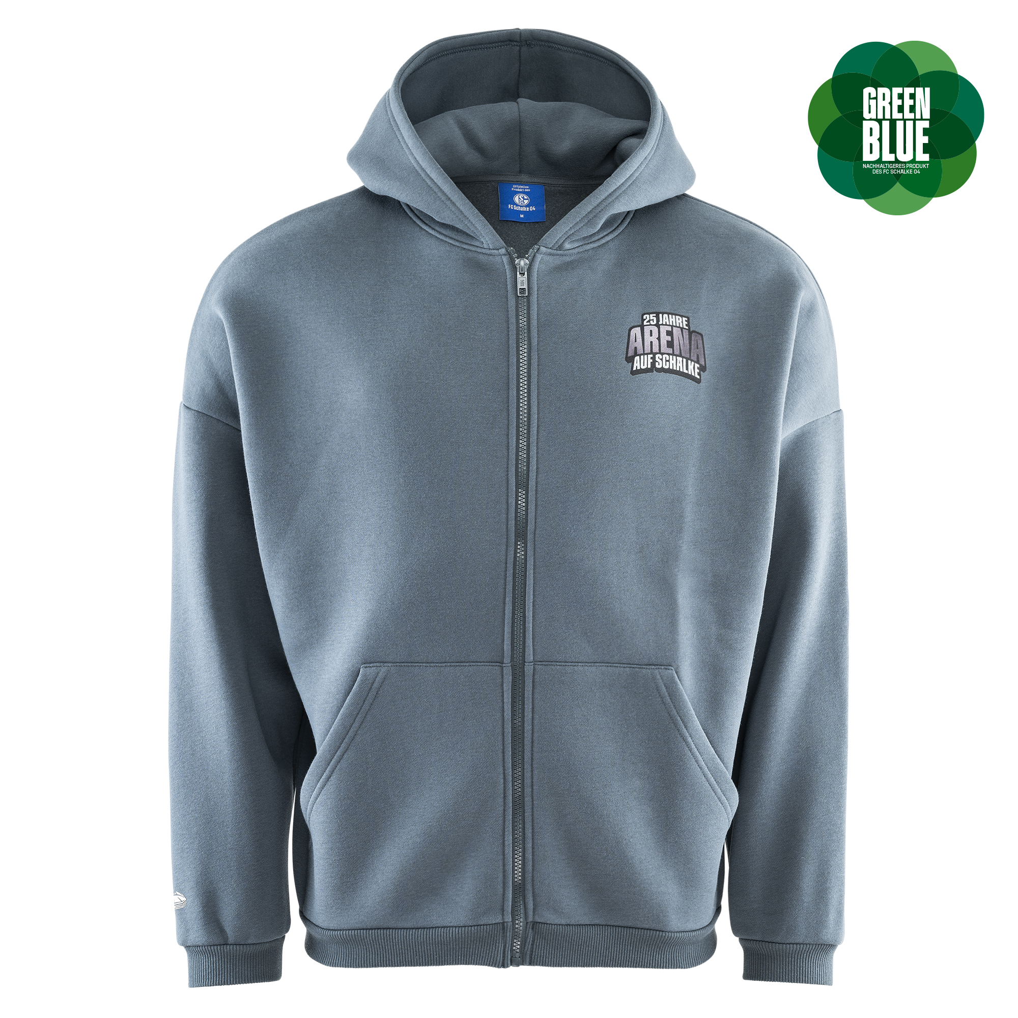 Details für Kapuzen-Jacke Arena washed grau