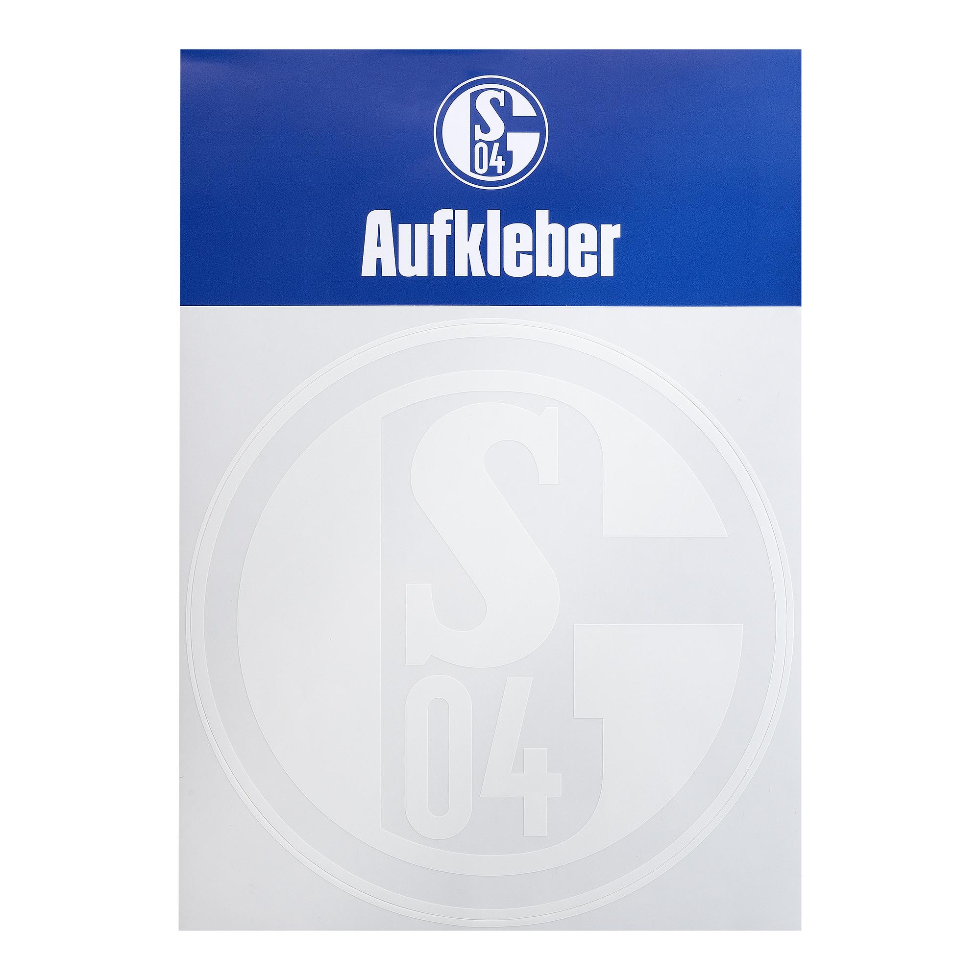Schalke Sticker Weiß 20cm