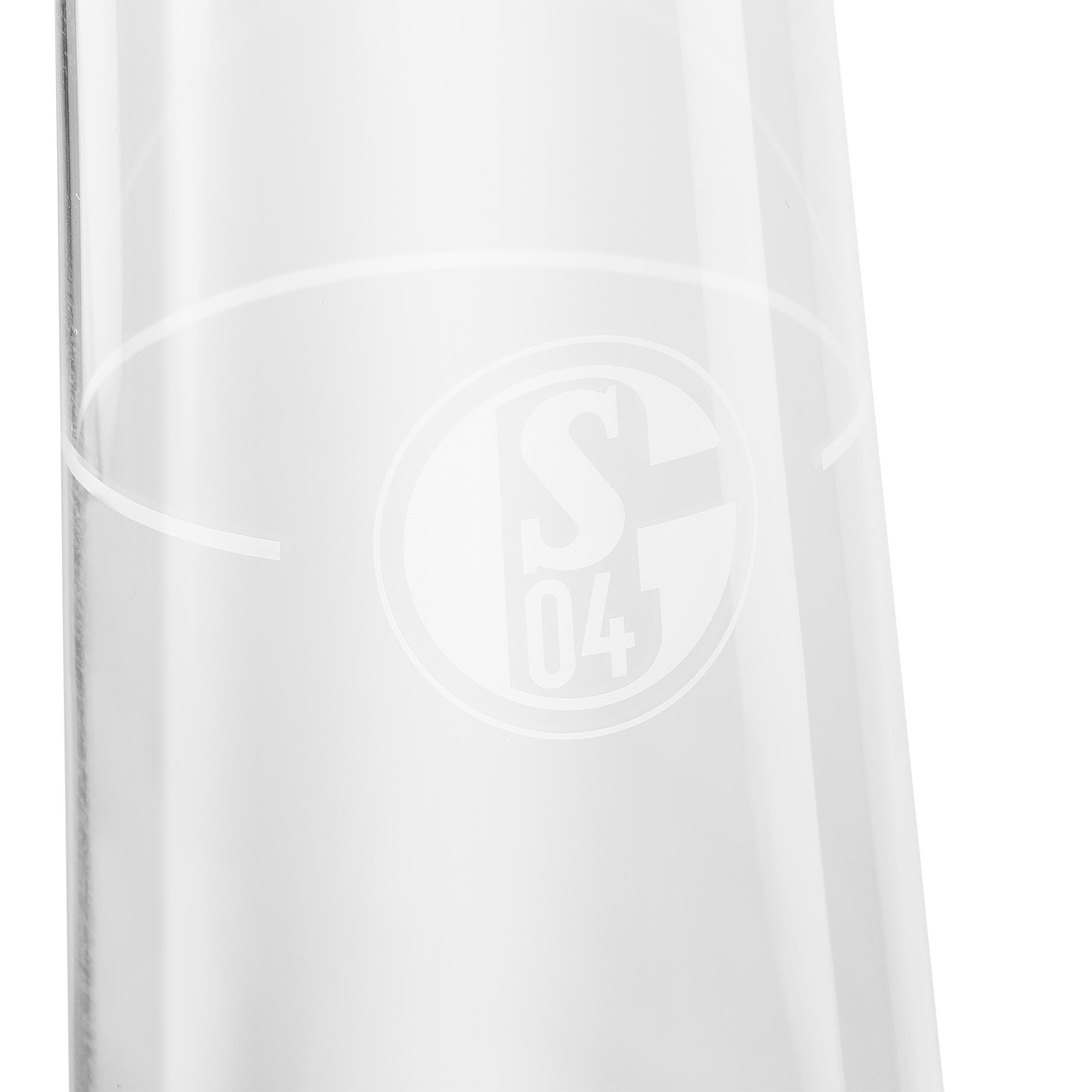 Sektglas Schalke Logo gelasert