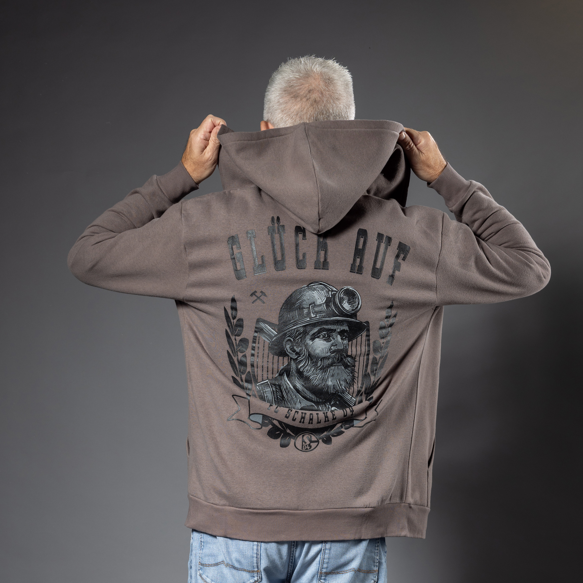 Kapuzen-Jacke Heritage anthra