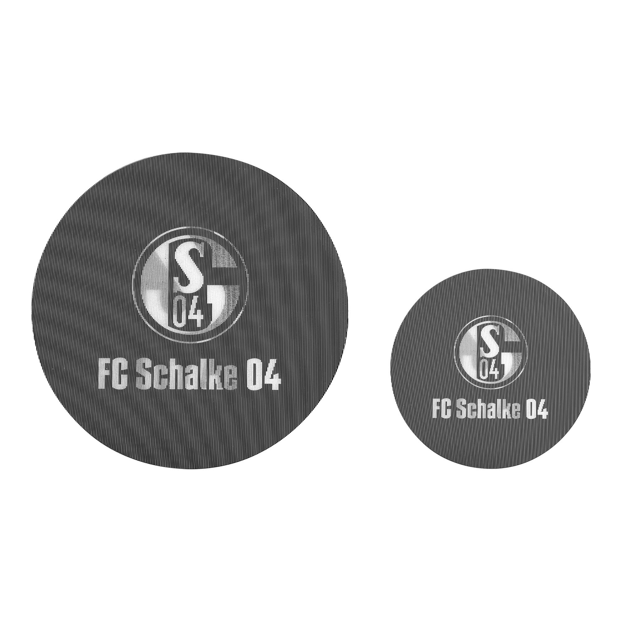 Aufkleber-Set S04 Logo schwarz