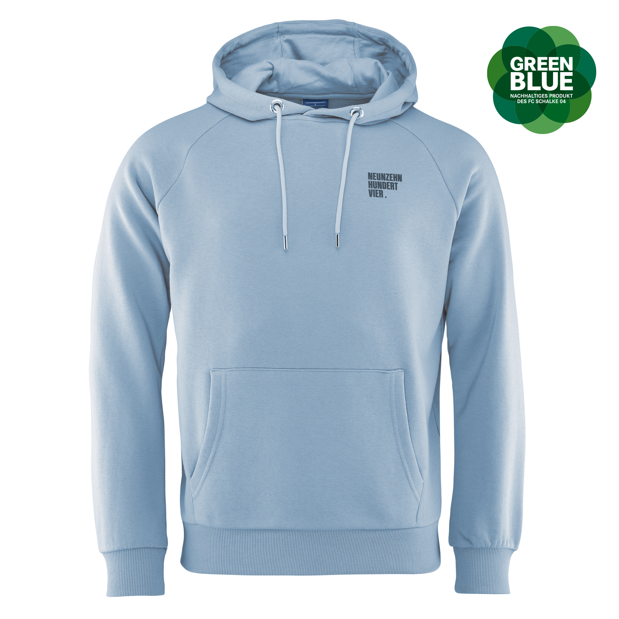 1904 Kapuzen-Sweat hellblau