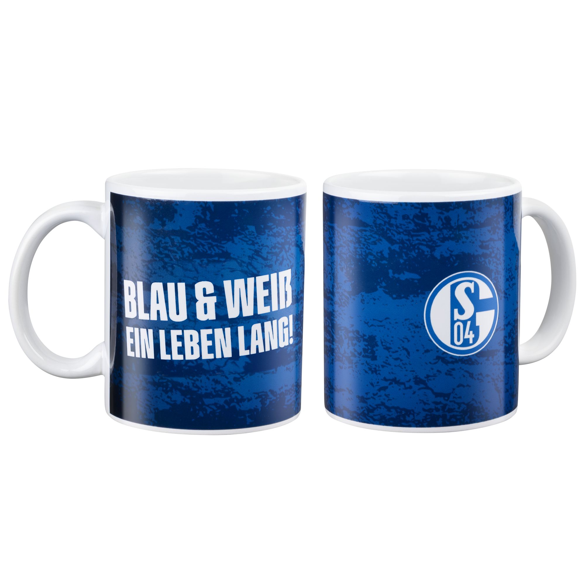 Details für Kaffeebecher Blau & Weiß ein Leben lang