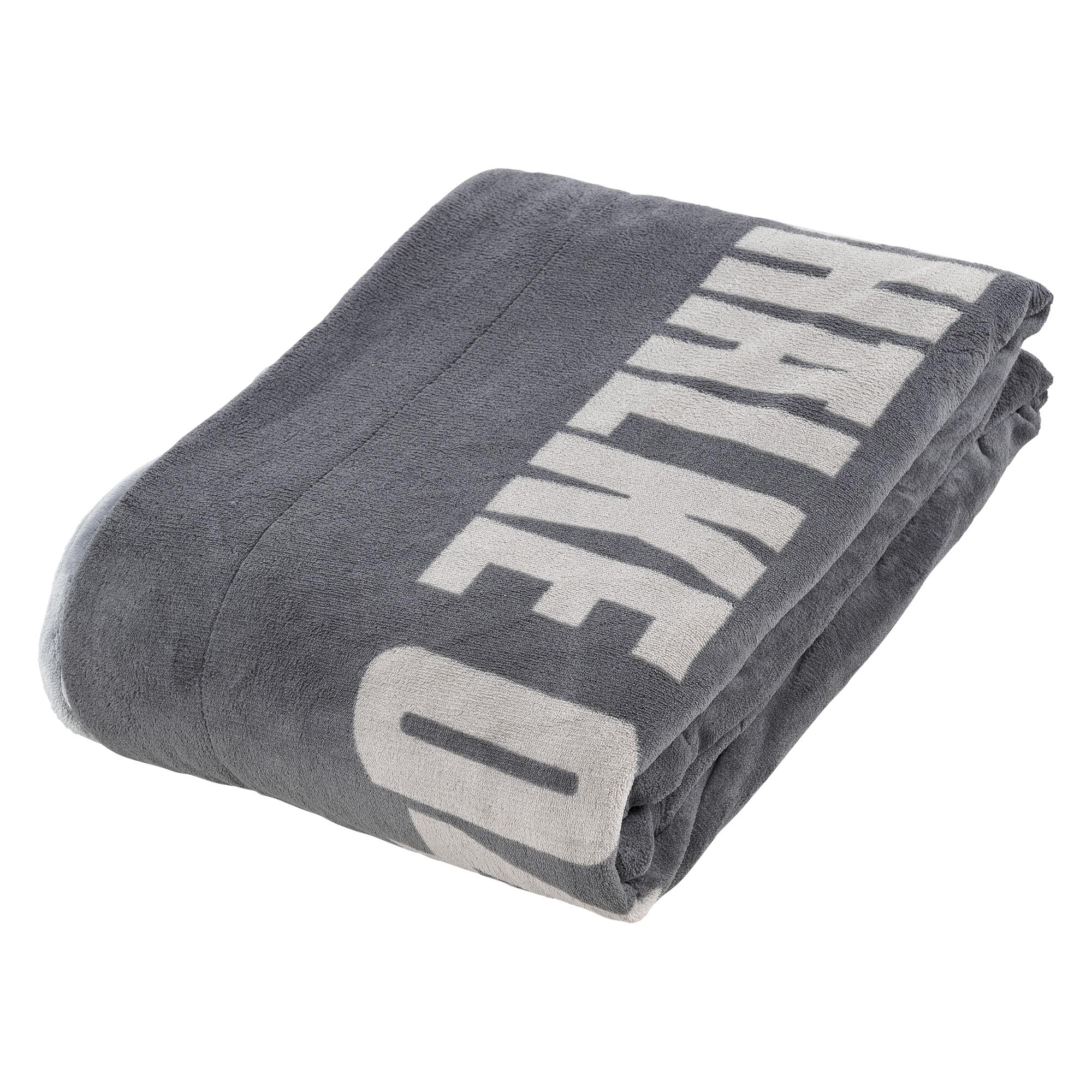 Decke Kord grau/anthrazit