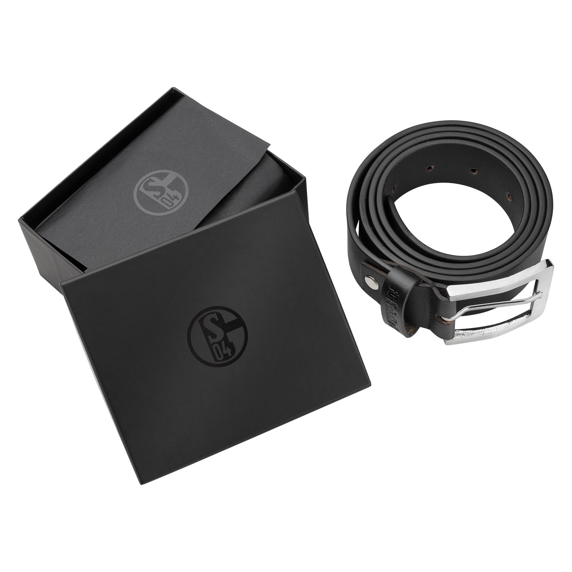 Details für Gürtel Leder geprägt in Geschenkbox