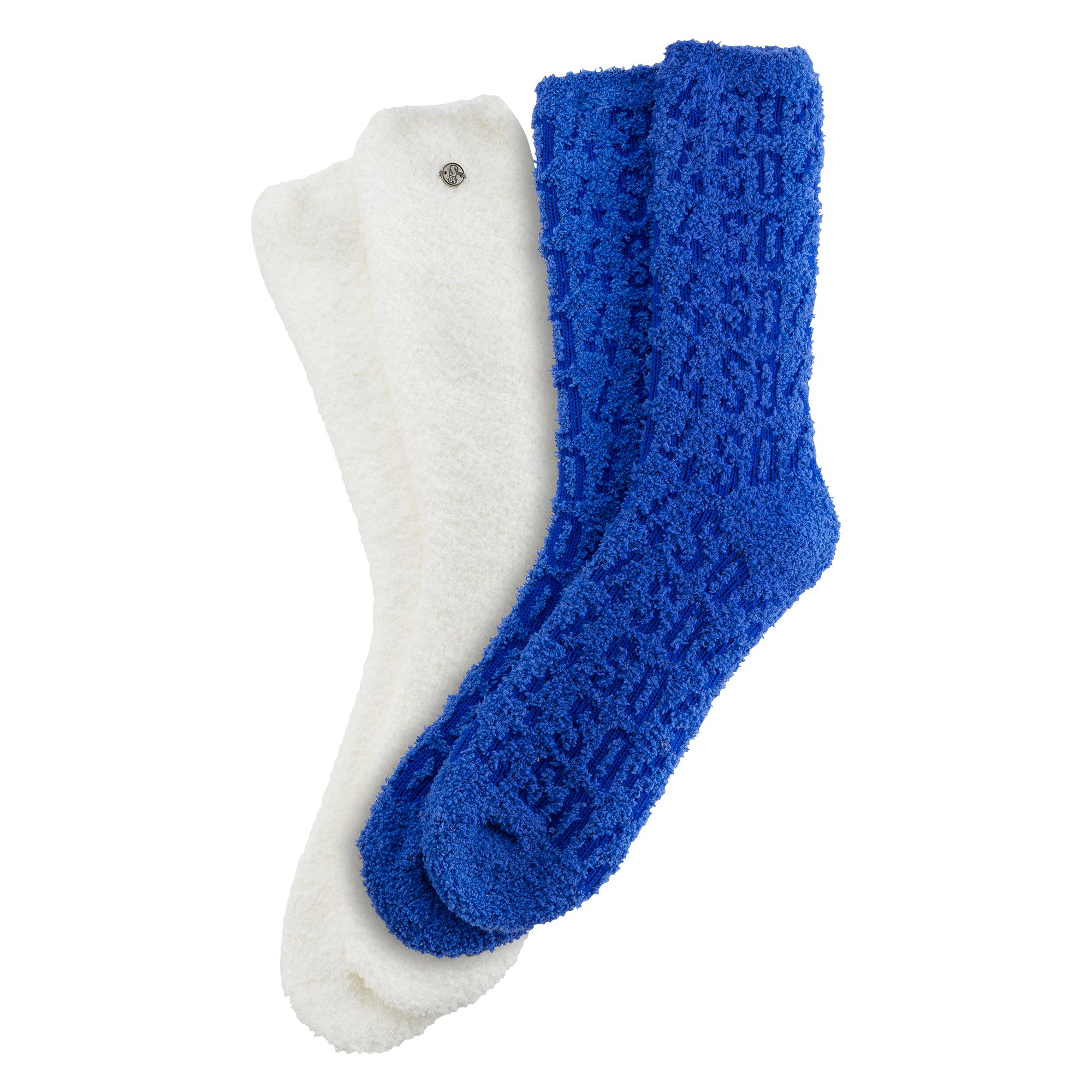 Details für Kuschelsocken 2er-Set blau weiß