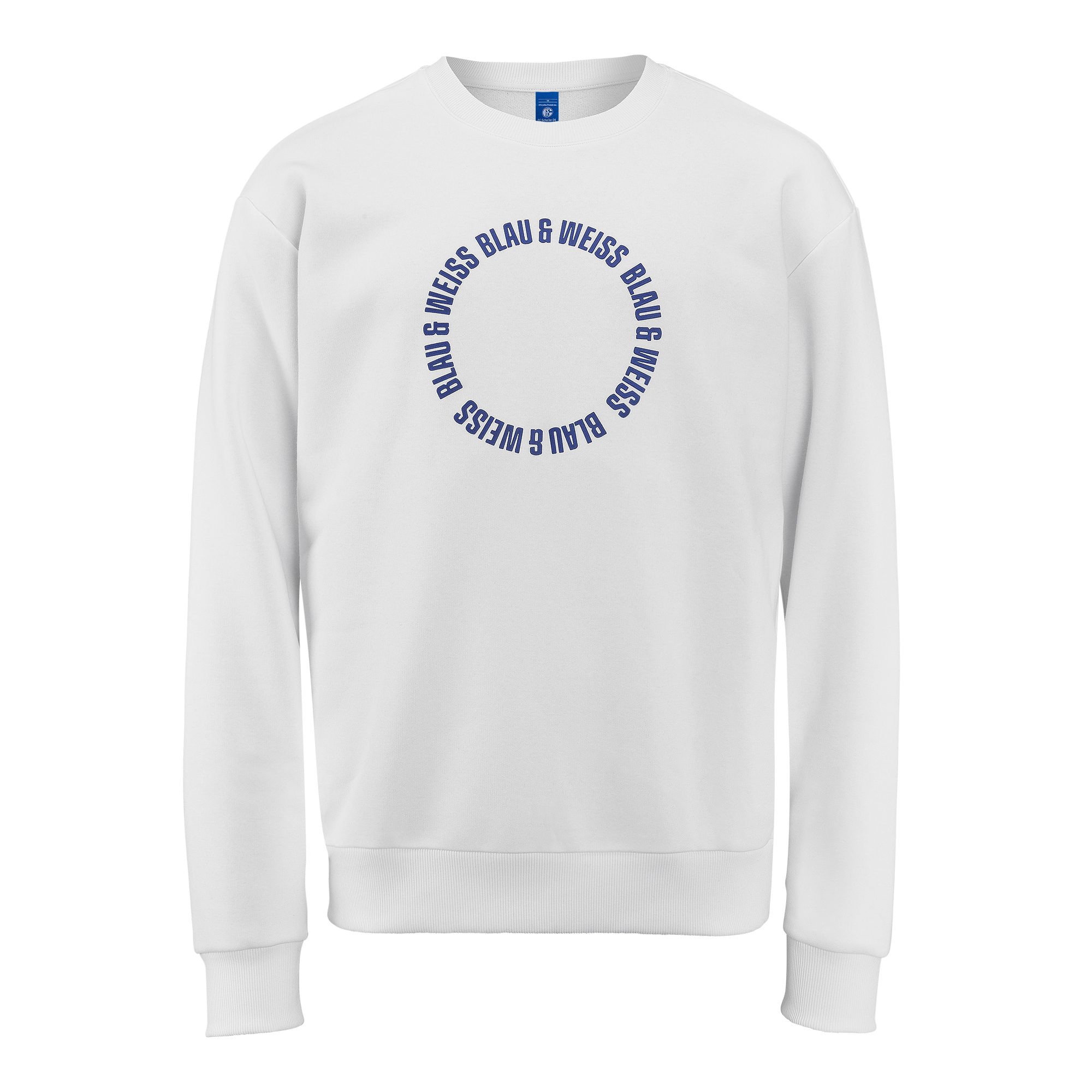 Details für Sweatshirt blau & weiß 
