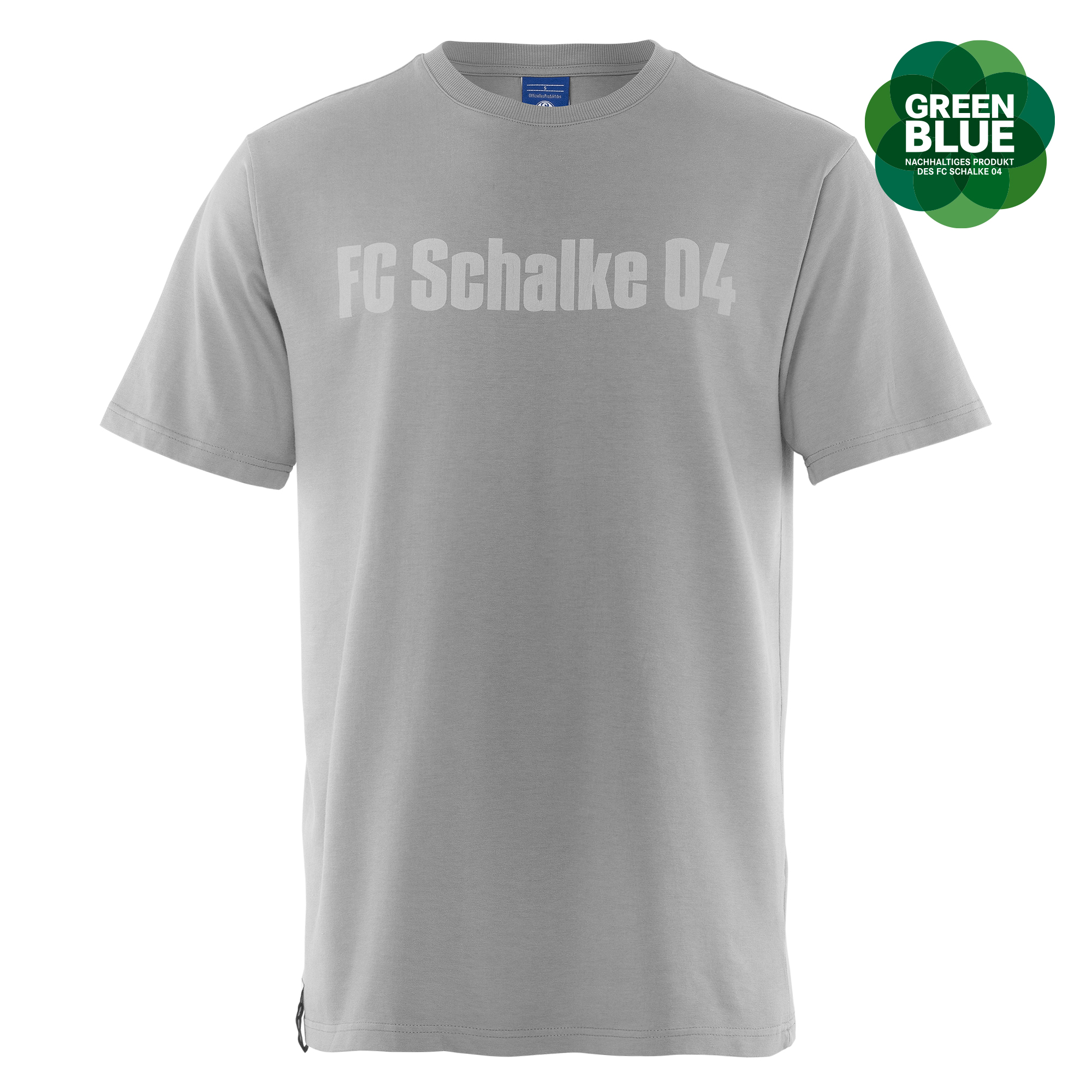 Details für T-Shirt unisex washed grau