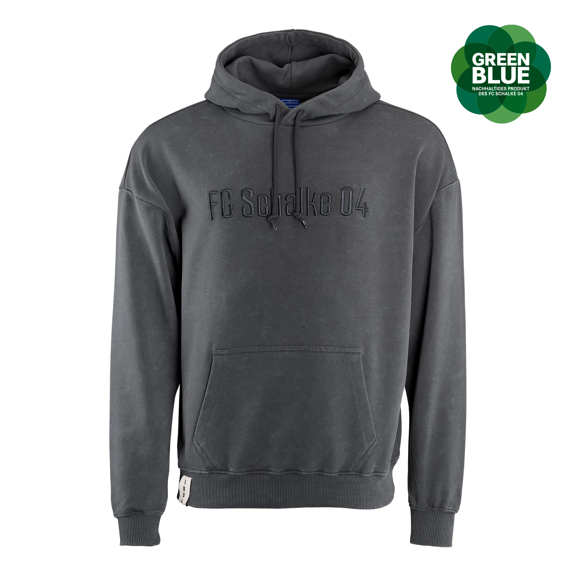 Details für Kapuzen-Sweat unisex washed anthrazit