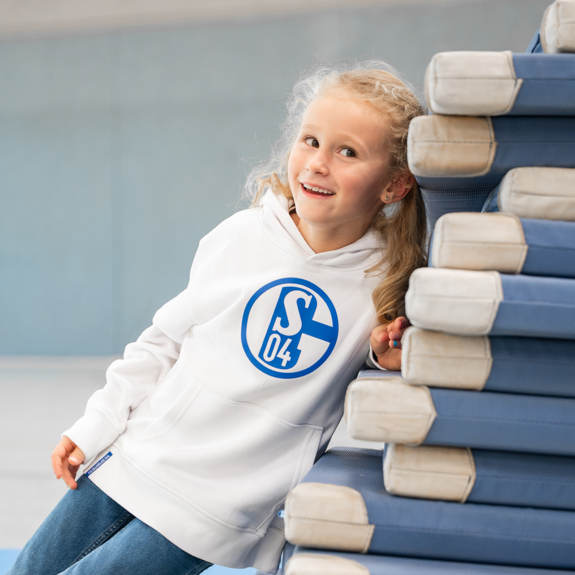 Kapuzen-Sweat Kids weiß Model