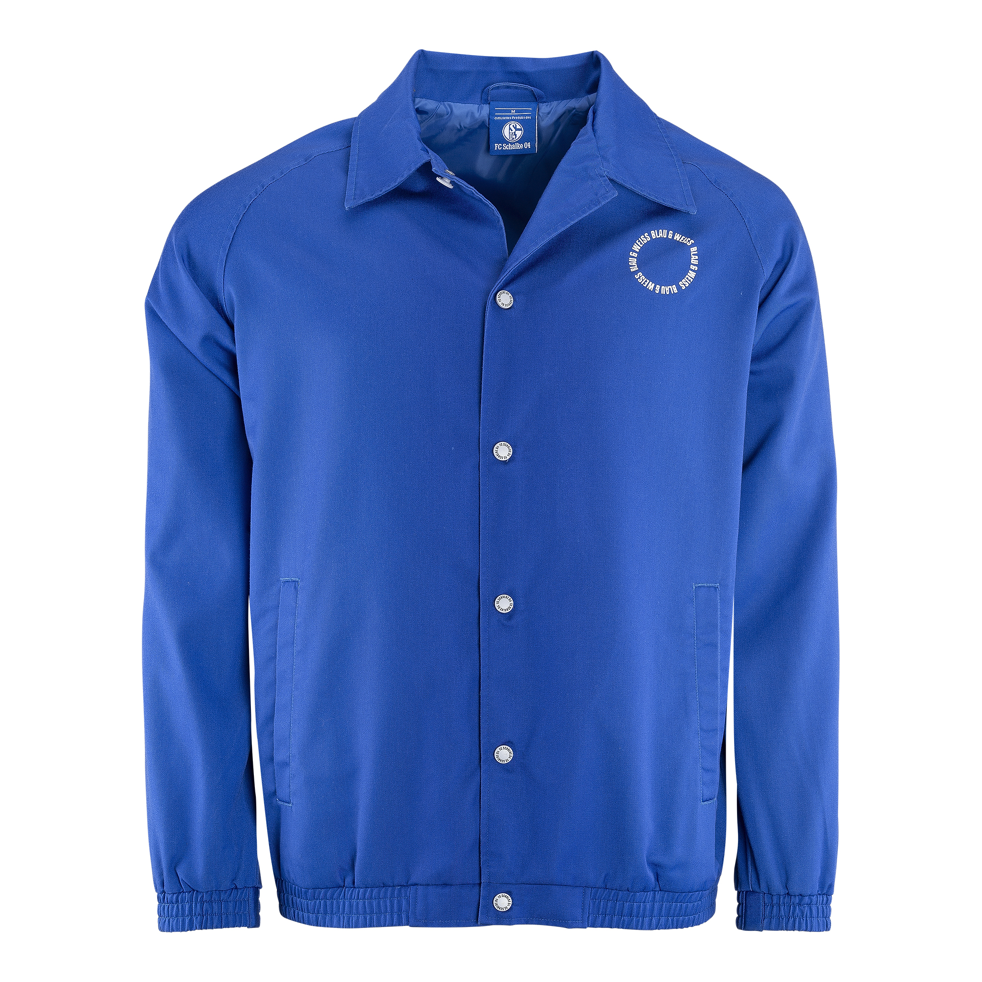 Details für Hemdjacke blau & weiß königsblau
