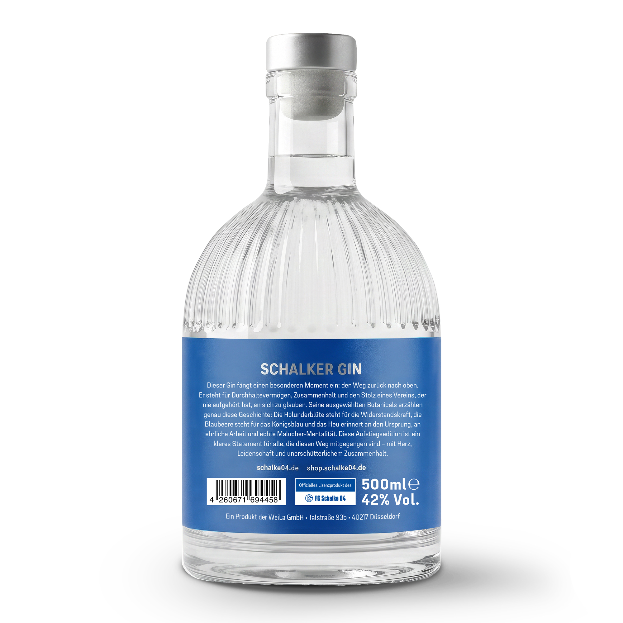 Schalke Gin Aufstieg Etikett