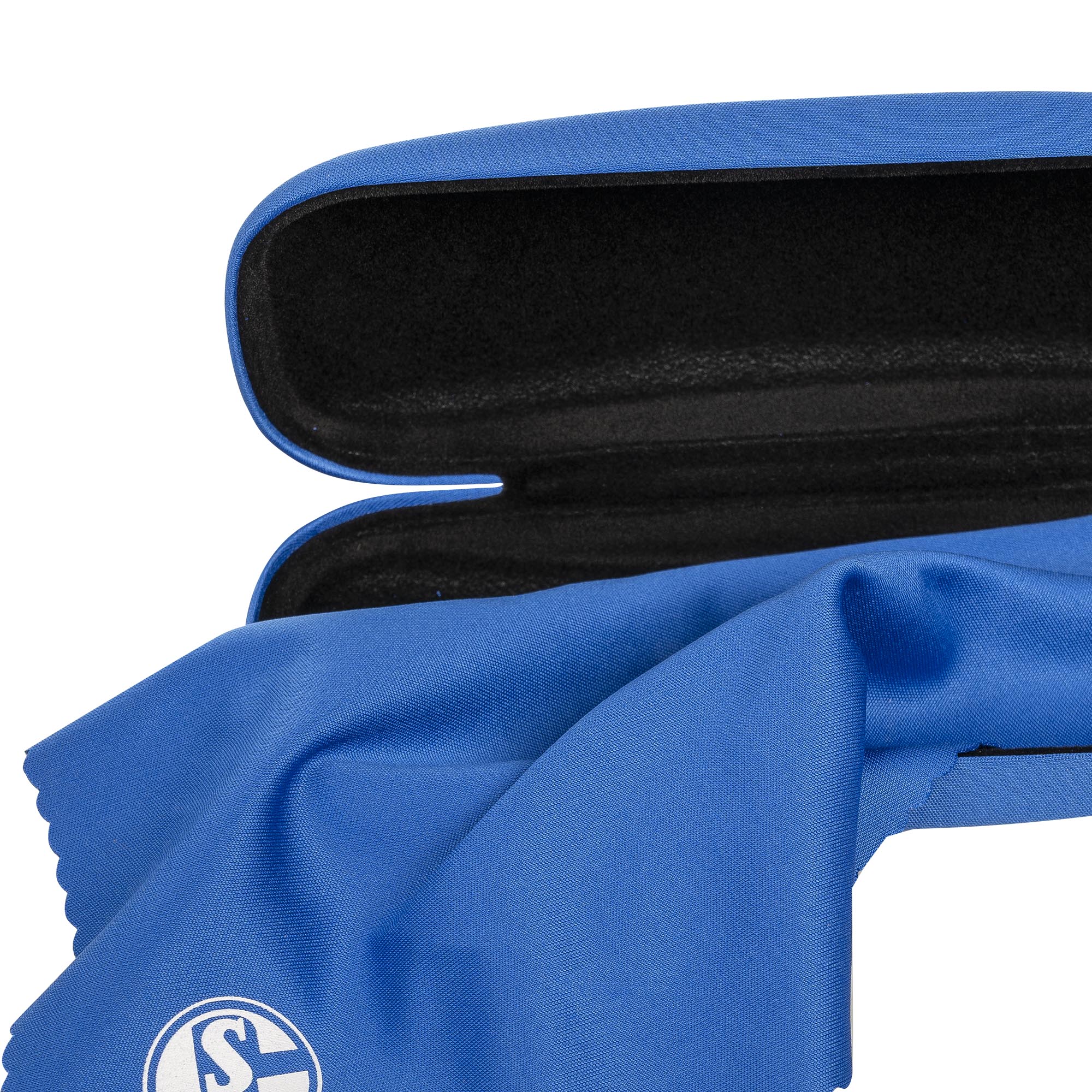 Etui geöffnet mit Tuch