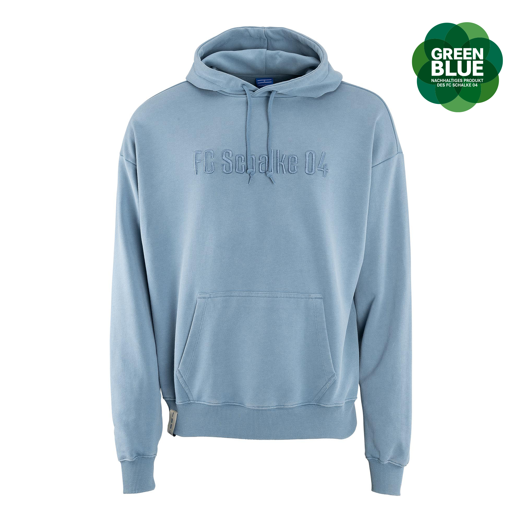 Details für Kapuzen-Sweat unisex washed blau