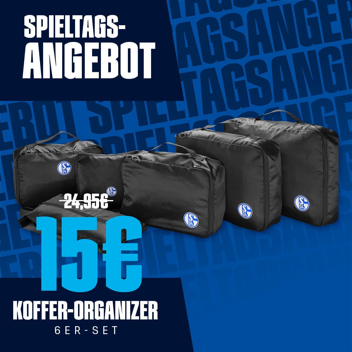 Spieltagsangebot Koffer-Organizer 6er-Set