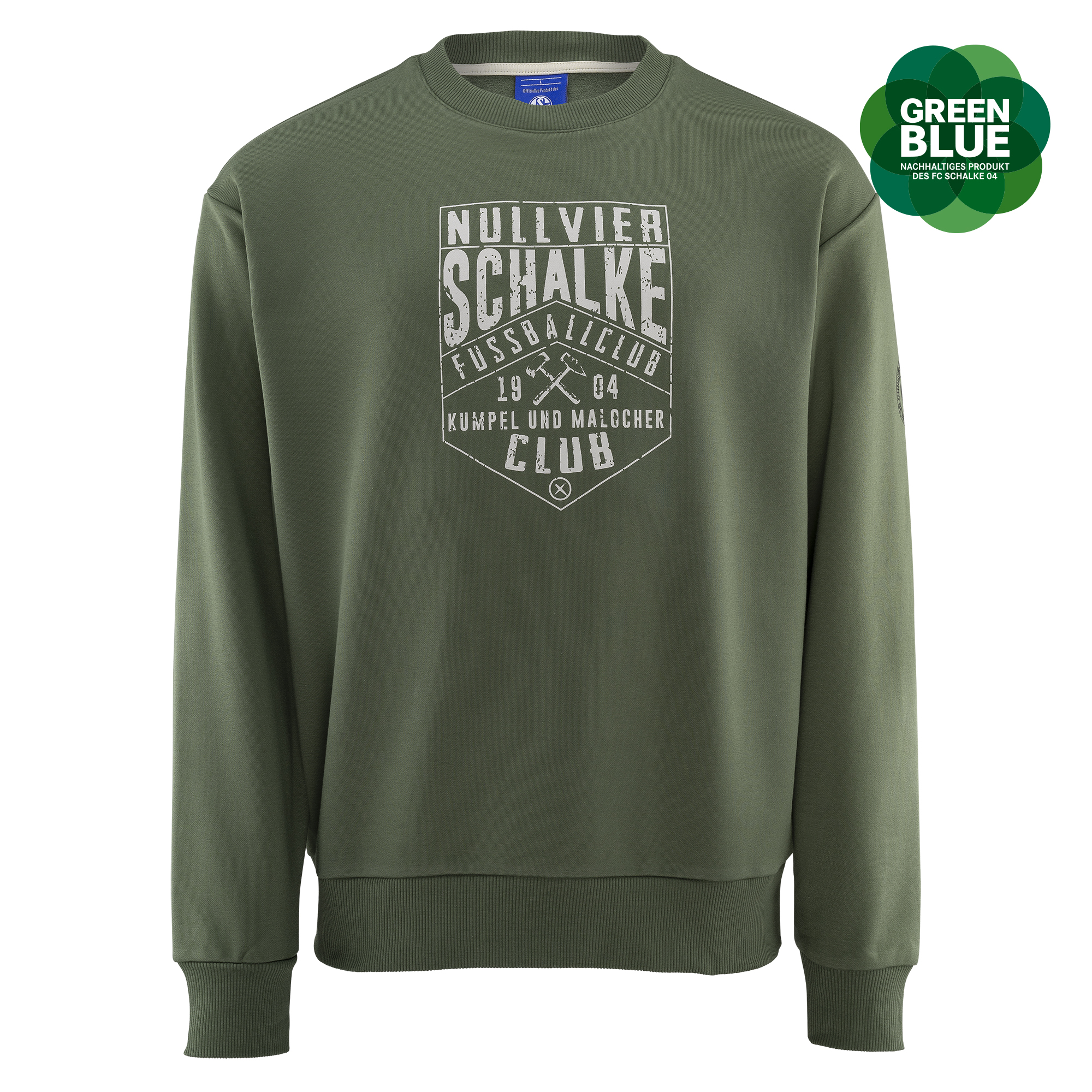 Details für Sweatshirt Nullvier khaki 