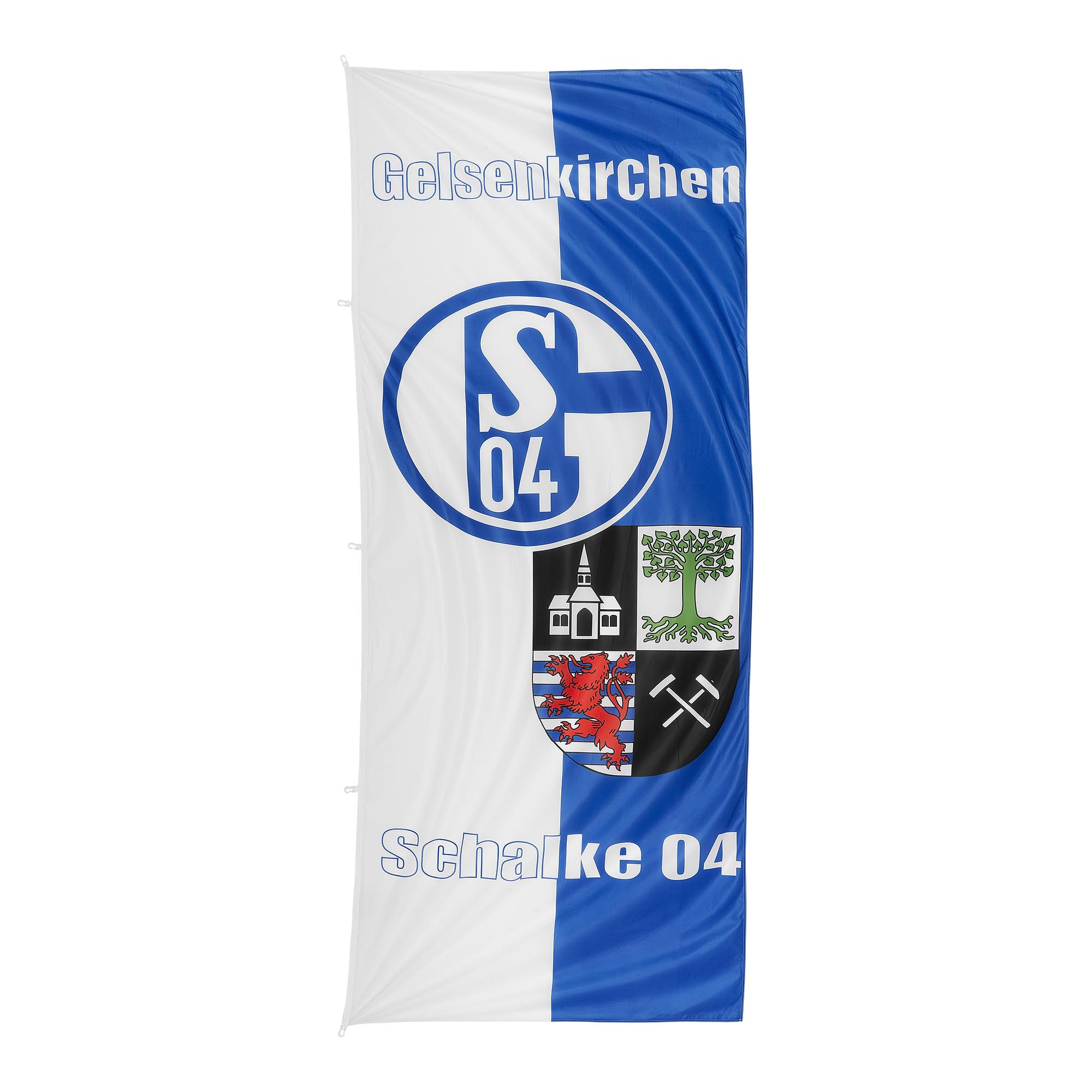 Hissfahne GE-Schalke recycelt 