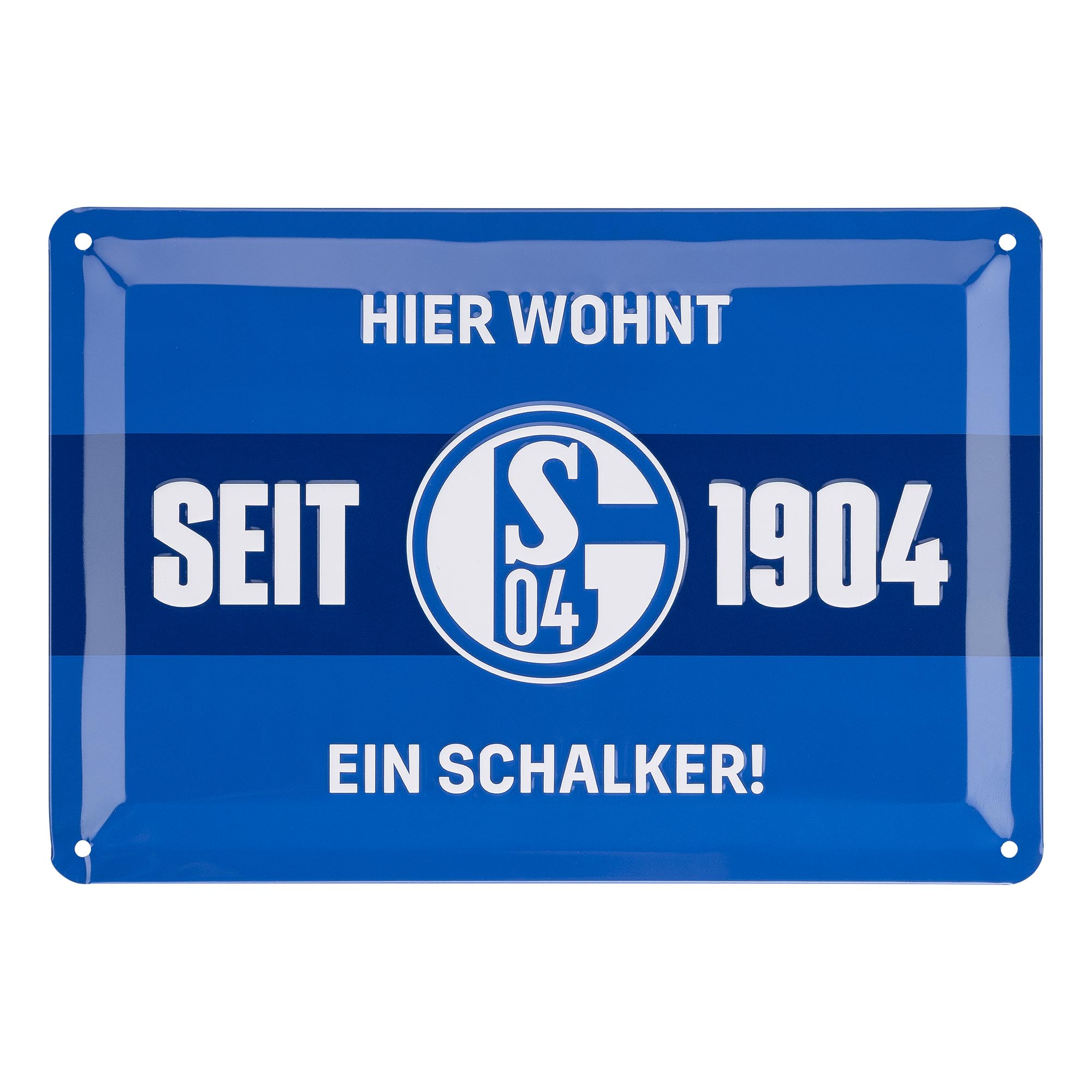 Details für Blechschild Hier wohnt ein Schalker
