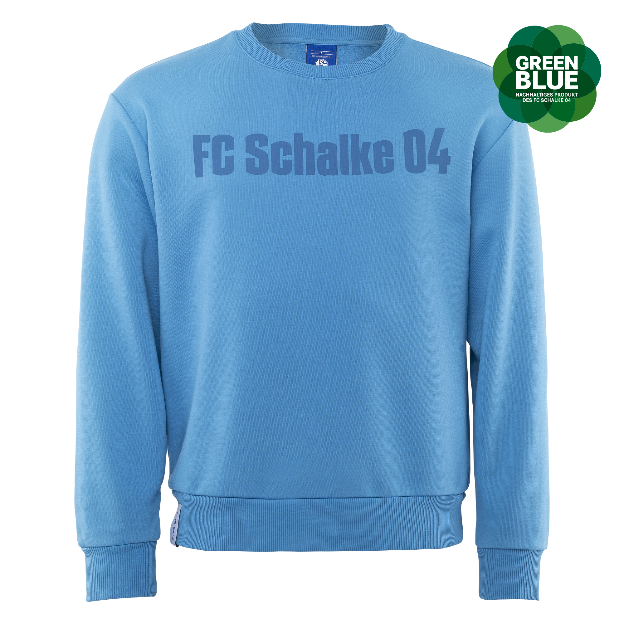 Sweatshirt unisex washed blau