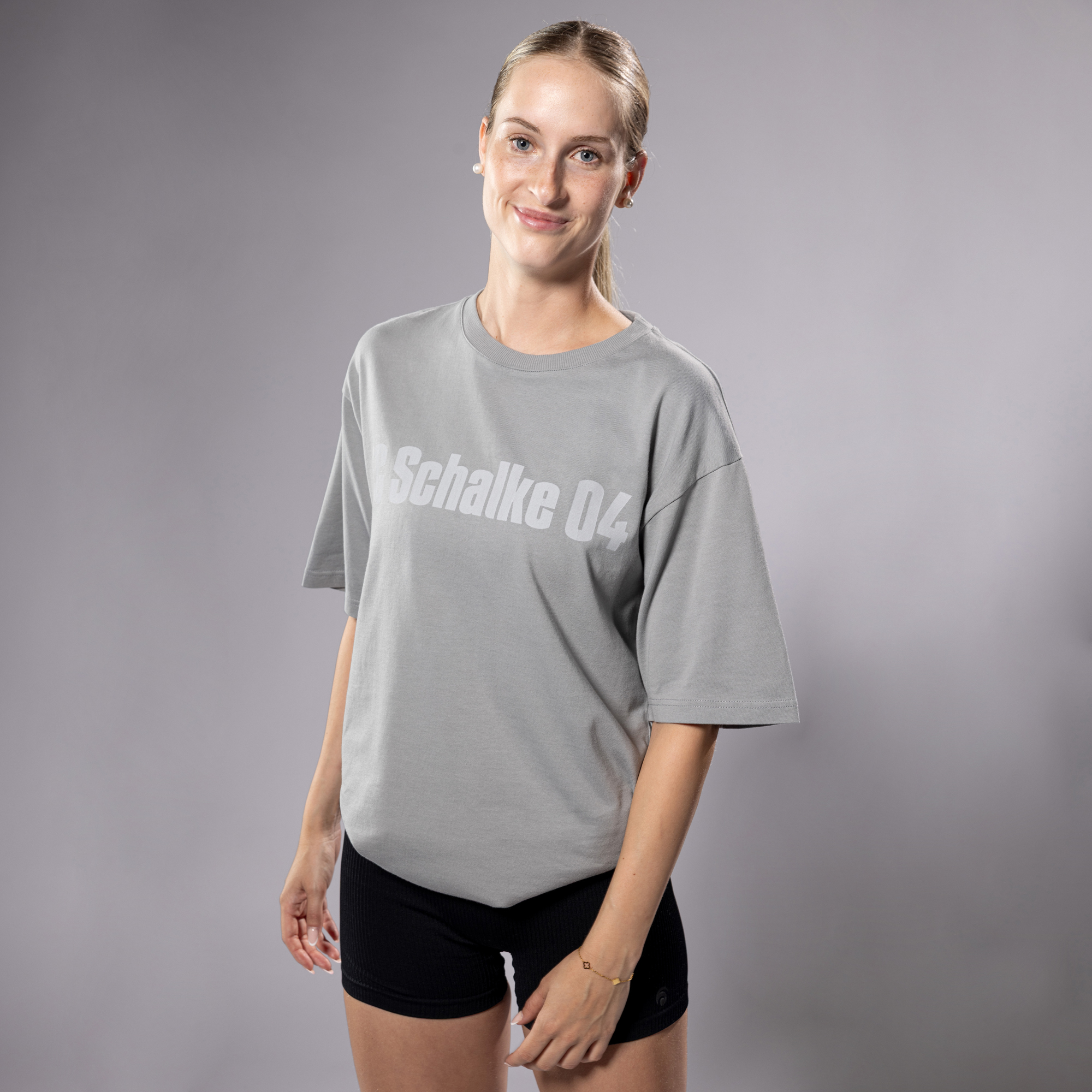 S04 Shirt unisex washed grau