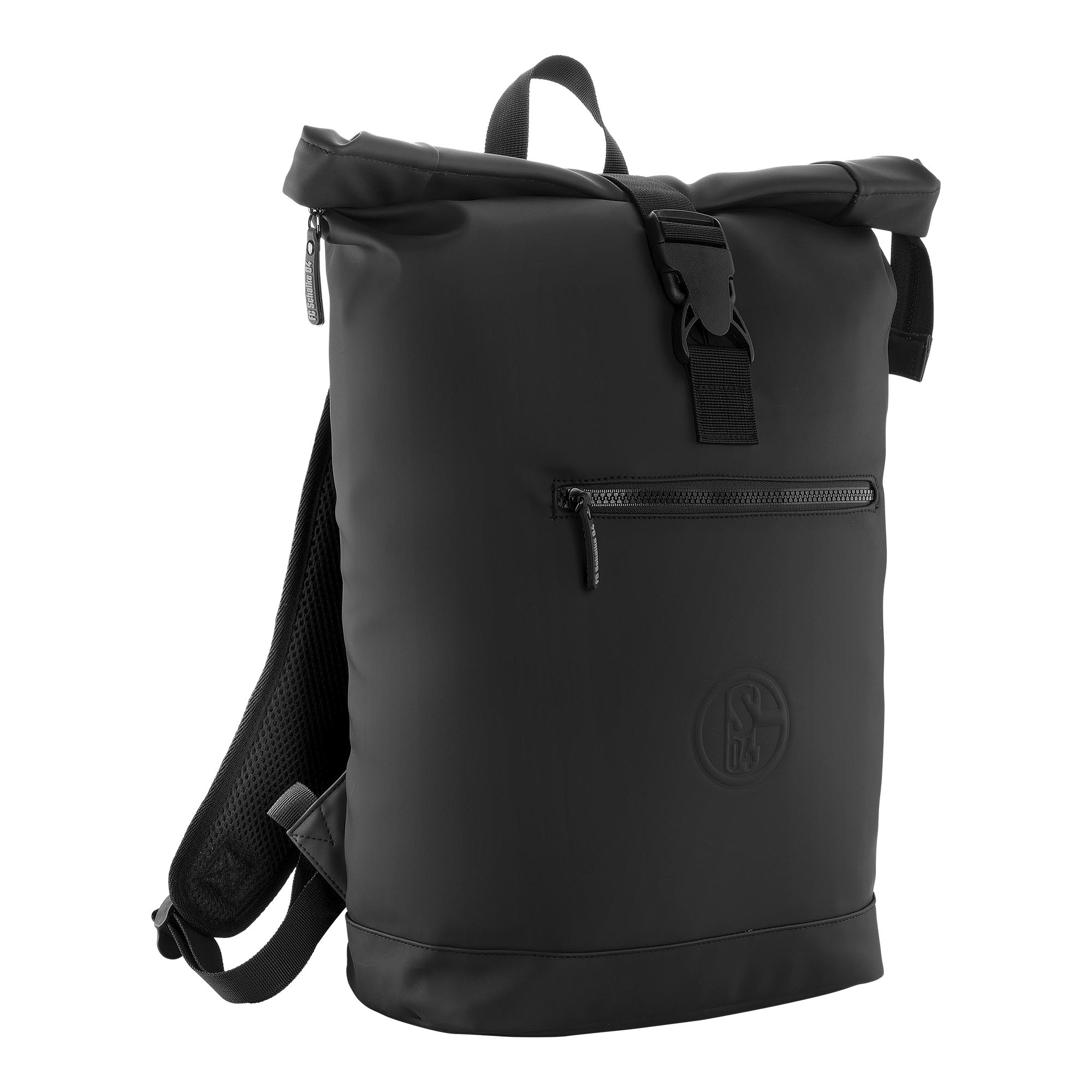 Rucksack Logo geprägt seitlich